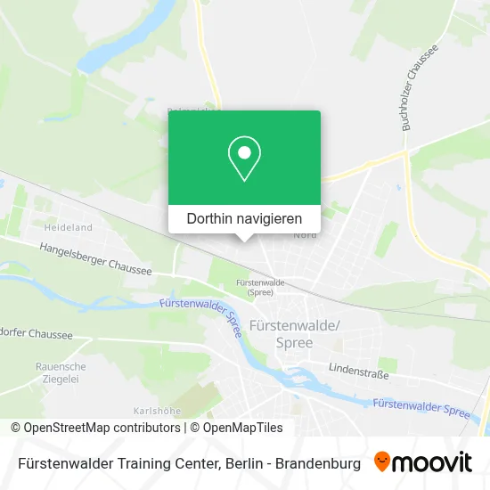 Fürstenwalder Training Center Karte