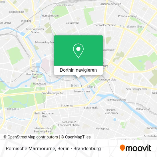 Römische Marmorurne Karte