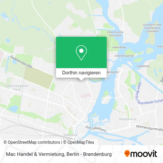 Mac Handel & Vermietung Karte