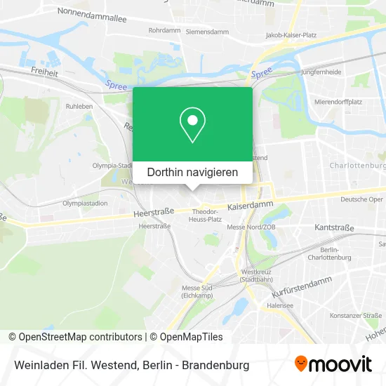 Weinladen Fil. Westend Karte