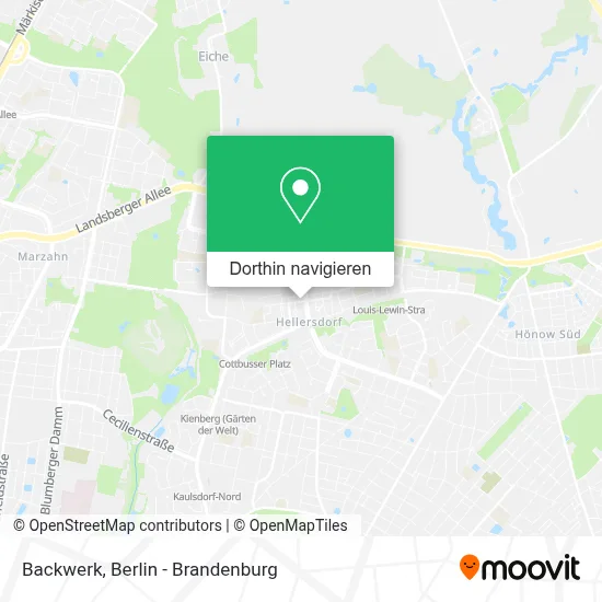 Backwerk Karte