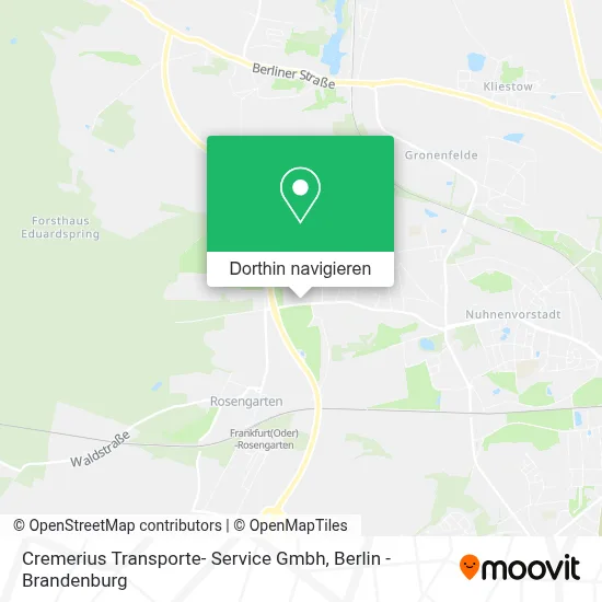 Cremerius Transporte- Service Gmbh Karte