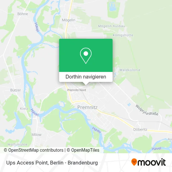 Ups Access Point Karte