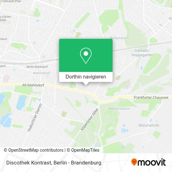 Discothek Kontrast Karte