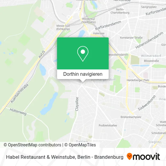 Habel Restaurant & Weinstube Karte