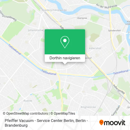Pfeiffer Vacuum - Service Center Berlin Karte