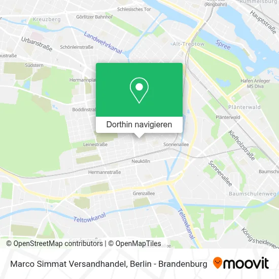 Marco Simmat Versandhandel Karte