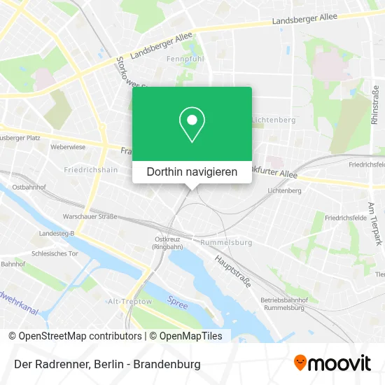 Der Radrenner Karte