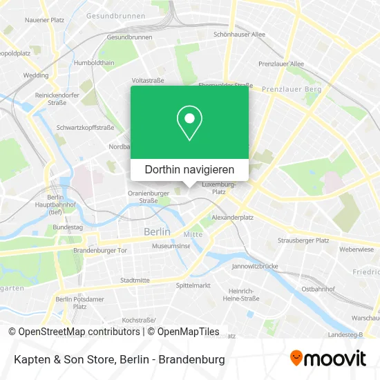 Kapten & Son Store Karte