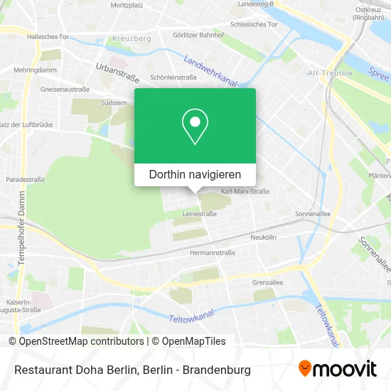 Restaurant Doha Berlin Karte