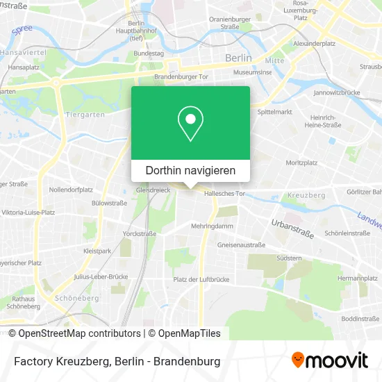Factory Kreuzberg Karte