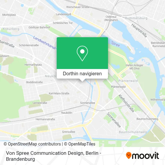 Von Spree Communication Design Karte
