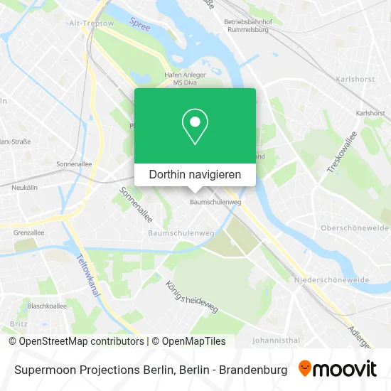 Supermoon Projections Berlin Karte