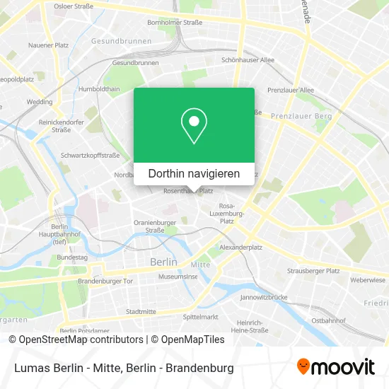 Lumas Berlin - Mitte Karte