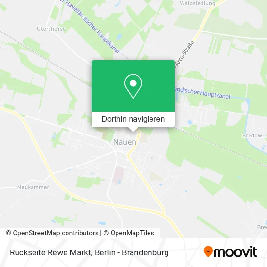 Rückseite Rewe Markt Karte