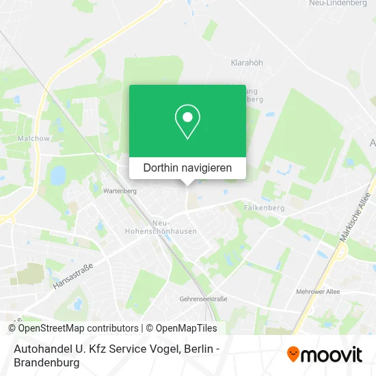 Autohandel U. Kfz Service Vogel Karte