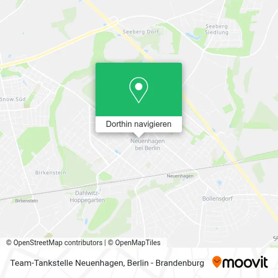 Team-Tankstelle Neuenhagen Karte