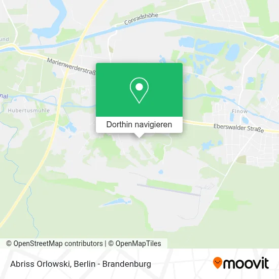 Abriss Orlowski Karte