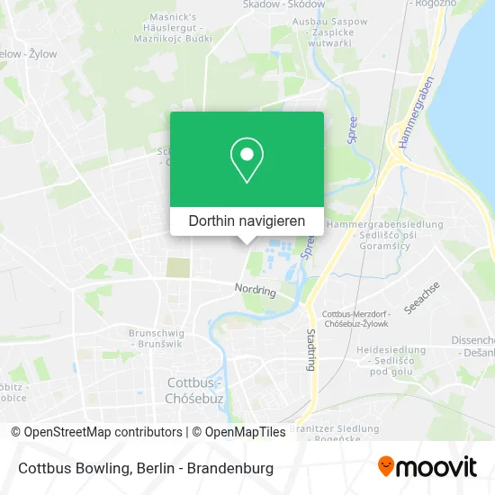 Cottbus Bowling Karte