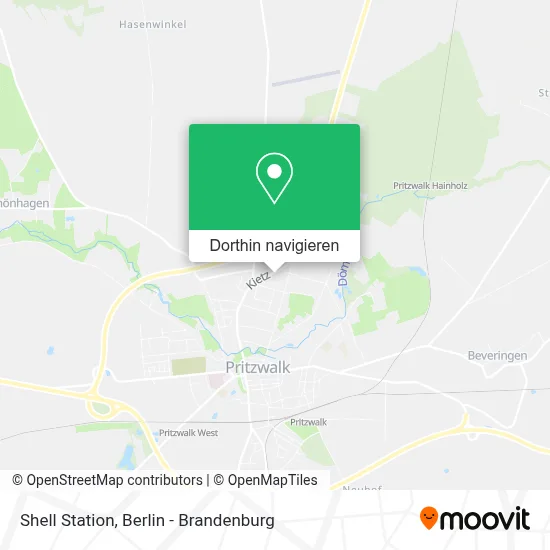Shell Station Karte