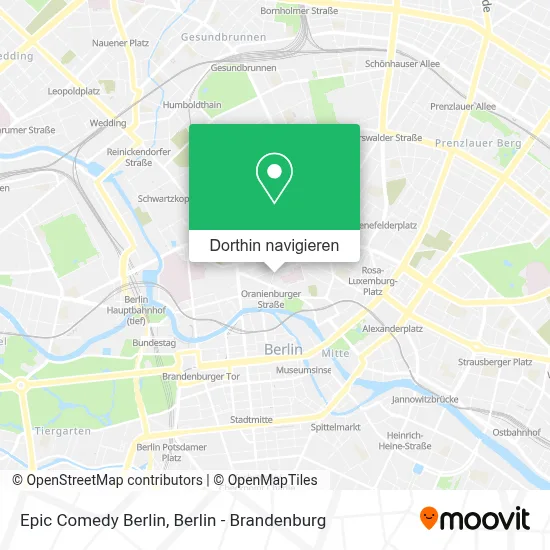 Epic Comedy Berlin Karte