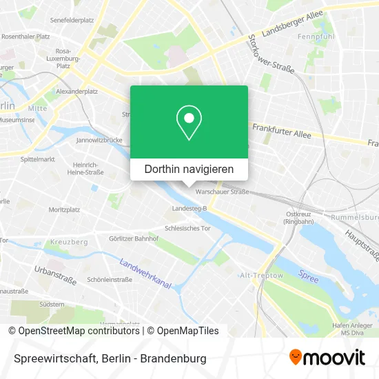 Spreewirtschaft Karte