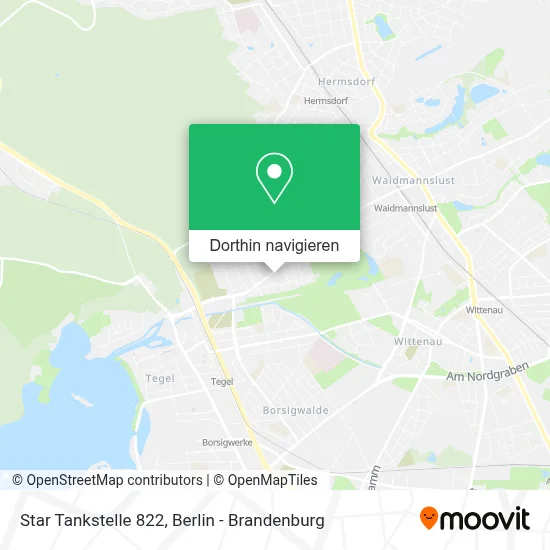 Star Tankstelle 822 Karte