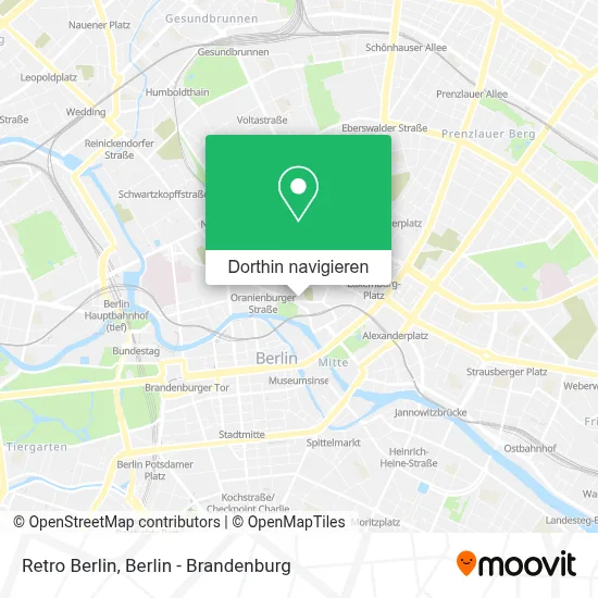Retro Berlin Karte