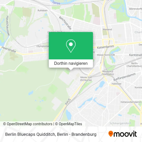 Berlin Bluecaps Quidditch Karte