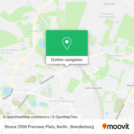 Blume 2000 Prerower Platz Karte