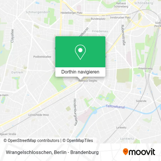 Wrangelschlosschen Karte