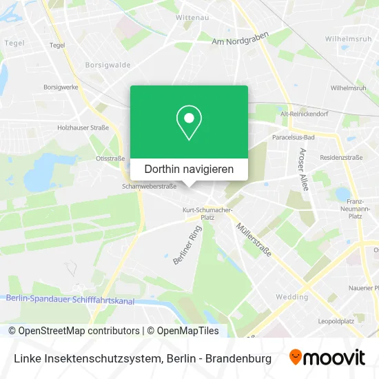 Linke Insektenschutzsystem Karte