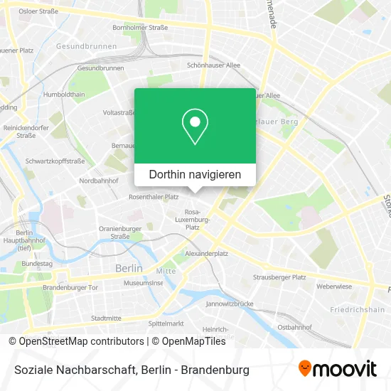 Soziale Nachbarschaft Karte