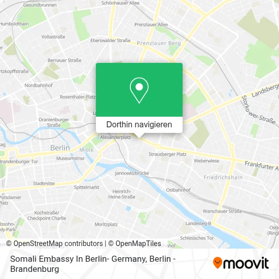 Somali Embassy In Berlin- Germany Karte