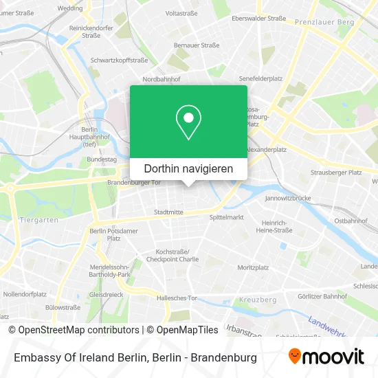 Embassy Of Ireland Berlin Karte
