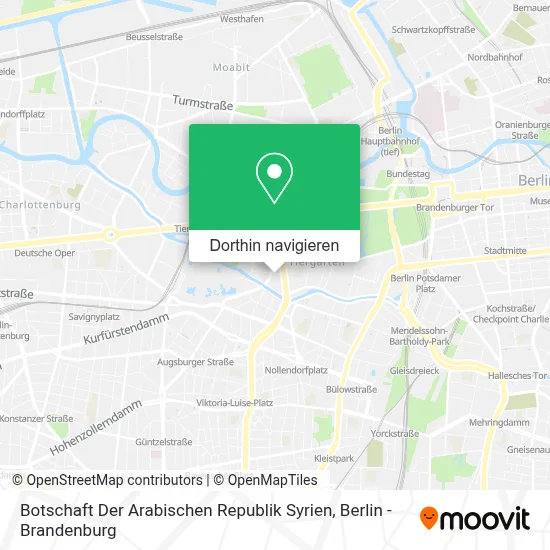 Botschaft Der Arabischen Republik Syrien Karte