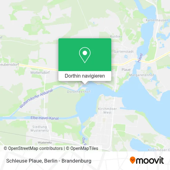 Schleuse Plaue Karte