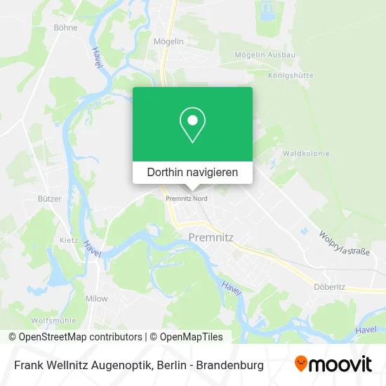 Frank Wellnitz Augenoptik Karte