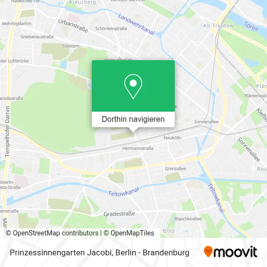Prinzessinnengarten Jacobi Karte