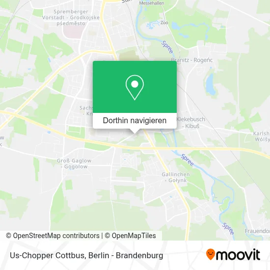 Us-Chopper Cottbus Karte
