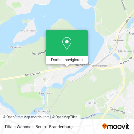 Filiale Wannsee Karte
