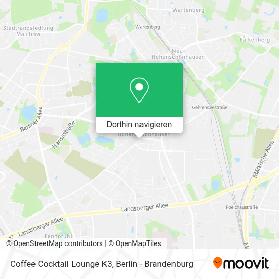 Coffee Cocktail Lounge K3 Karte