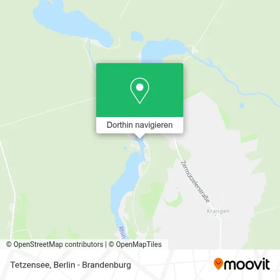 Tetzensee Karte