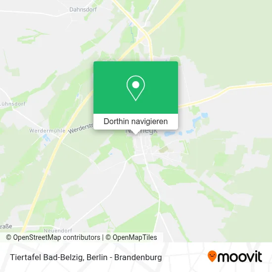 Tiertafel Bad-Belzig Karte