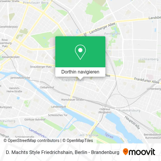 D. Machts Style Friedrichshain Karte