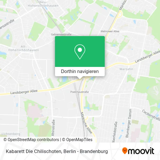 Kabarett Die Chilischoten Karte