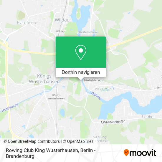 Rowing Club King Wusterhausen Karte