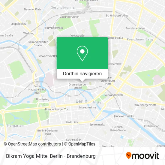 Bikram Yoga Mitte Karte