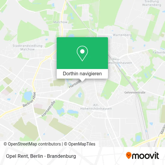 Opel Rent Karte