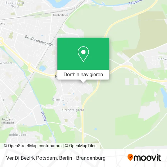 Ver.Di Bezirk Potsdam Karte